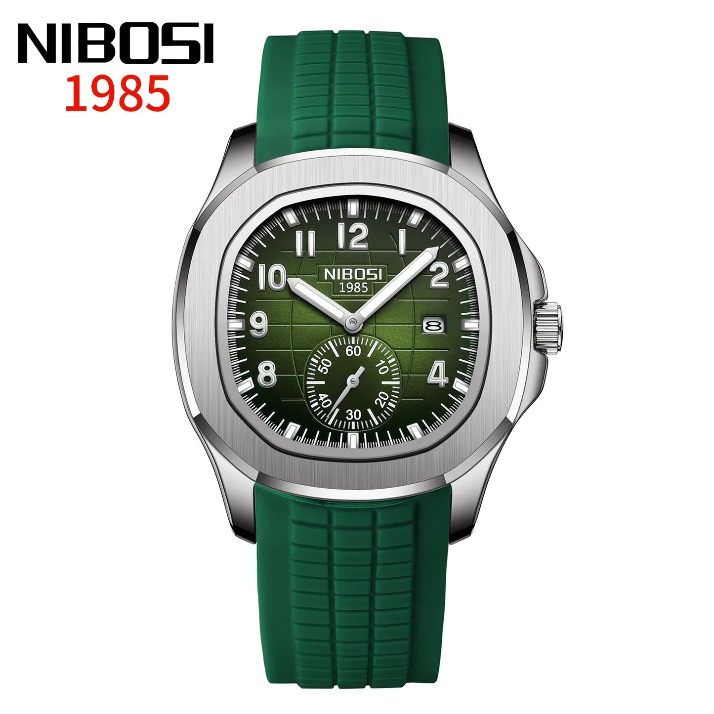 NIBOSI Sport Mens Watch Top Brand Luxury AQUANAUT Quartz Watches for Men Waterproof Luminous Stainless Steel Watch Reloj Hombre