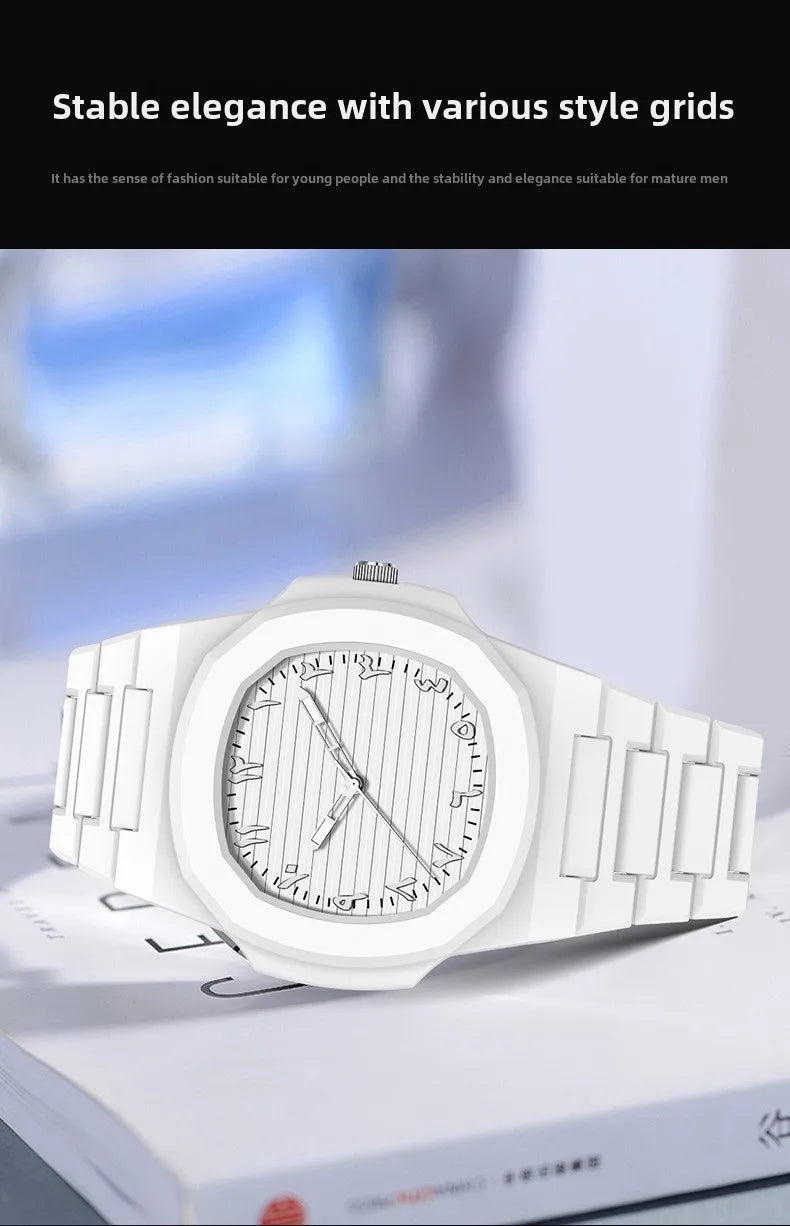 New Middle Eastern Arabic Numeral Dial Design Waterproof Quartz Men's Watch Casual Business Clock Customization