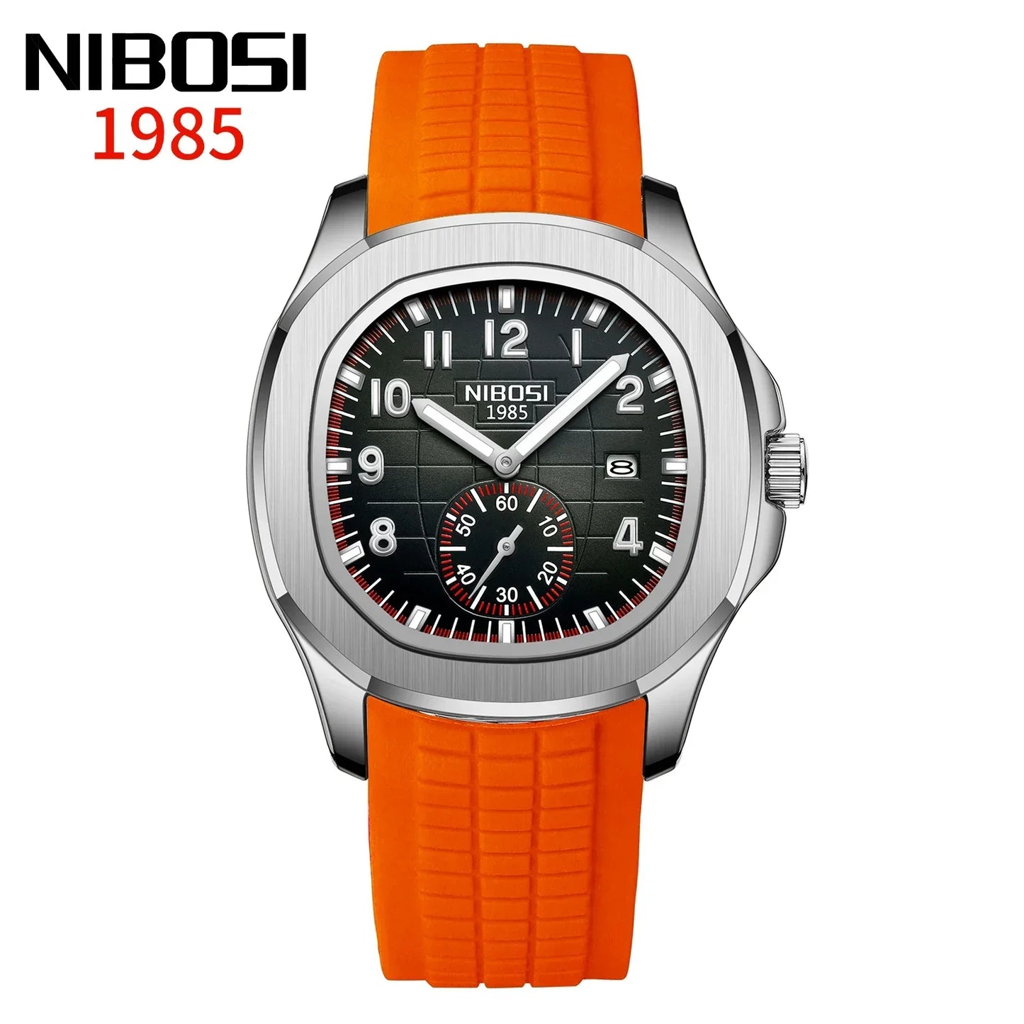 NIBOSI Sport Mens Watch Top Brand Luxury AQUANAUT Quartz Watches for Men Waterproof Luminous Stainless Steel Watch Reloj Hombre