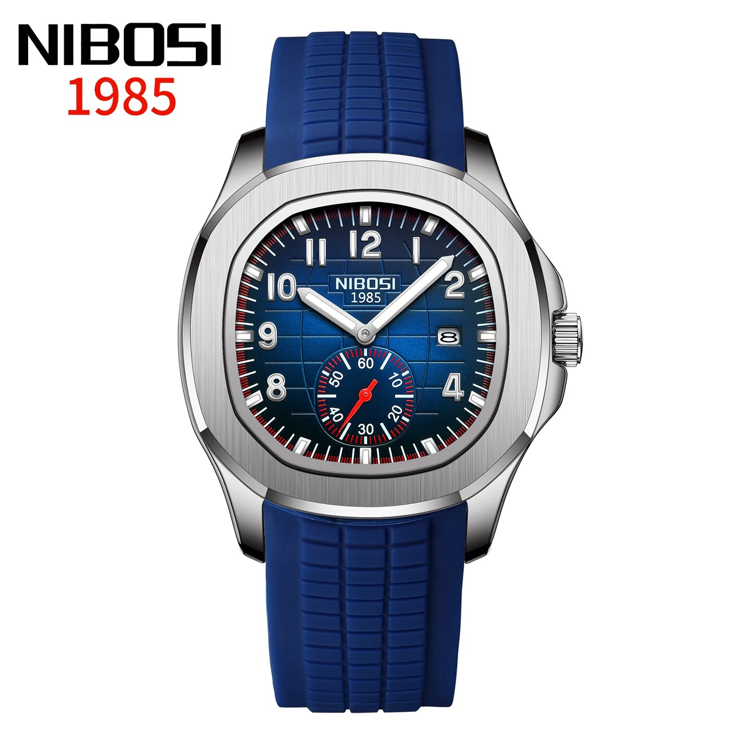 NIBOSI Sport Mens Watch Top Brand Luxury AQUANAUT Quartz Watches for Men Waterproof Luminous Stainless Steel Watch Reloj Hombre