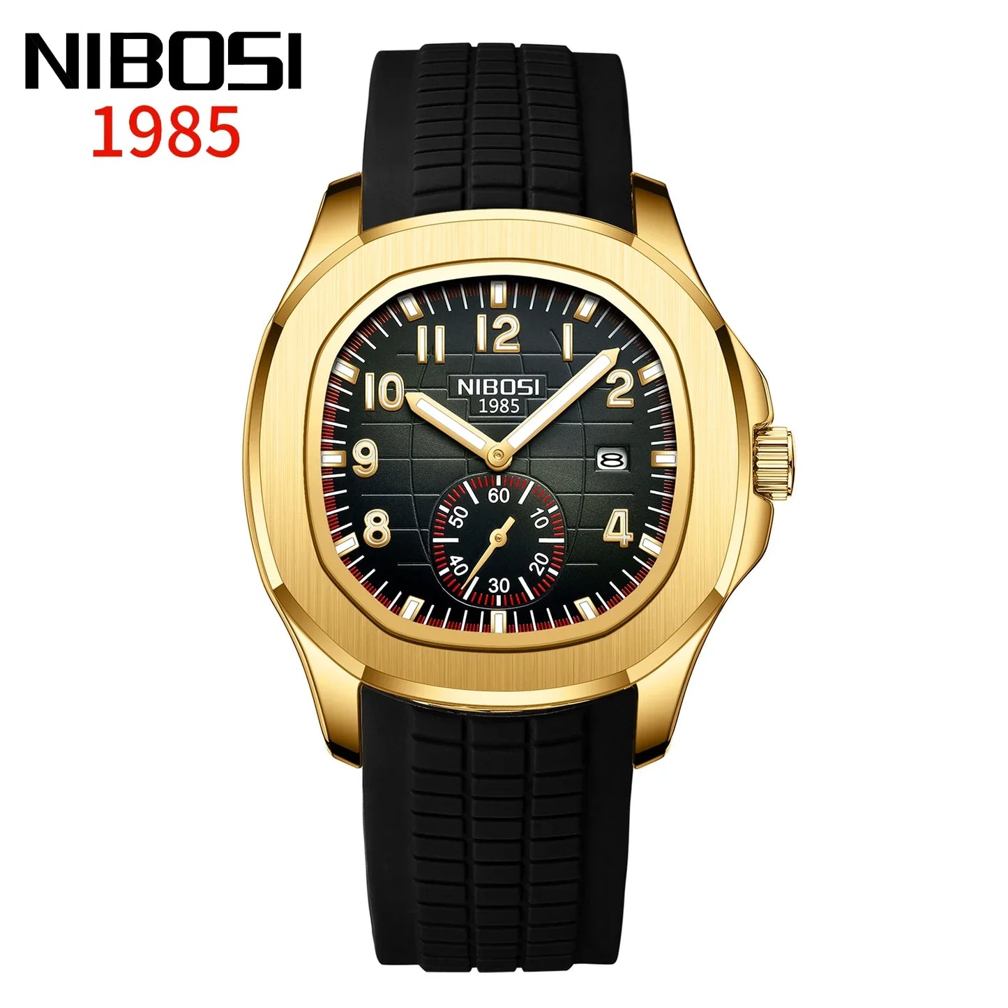 NIBOSI Sport Mens Watch Top Brand Luxury AQUANAUT Quartz Watches for Men Waterproof Luminous Stainless Steel Watch Reloj Hombre