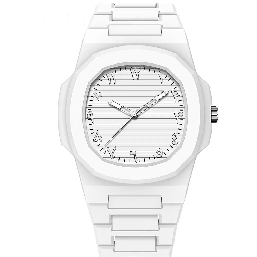 New Middle Eastern Arabic Numeral Dial Design Waterproof Quartz Men's Watch Casual Business Clock Customization
