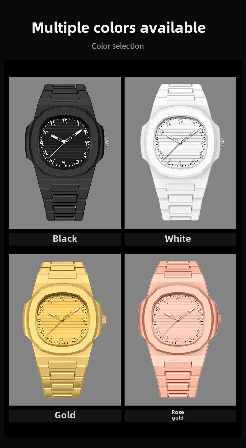 New Middle Eastern Arabic Numeral Dial Design Waterproof Quartz Men's Watch Casual Business Clock Customization